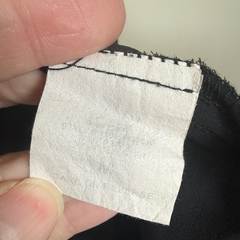 Living Doll Black Sheer Bow Detail Sleeveless Tank Medium - Picture 4 of 11